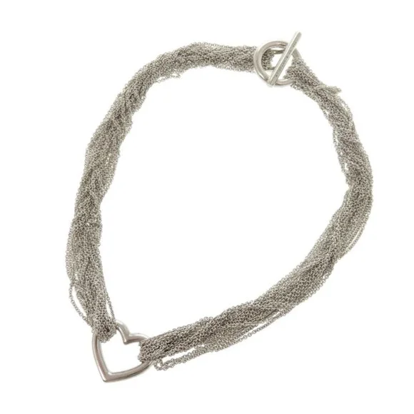 TIFFANY Silver Heart Necklace